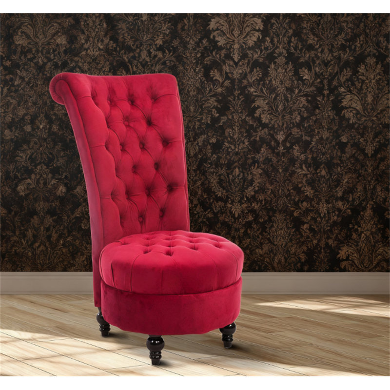 Fauteuil d'appoint rembourré en tissu