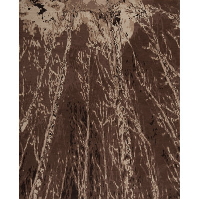 Modern Tibet Handmade Silk and Wool Abstract Area Rug