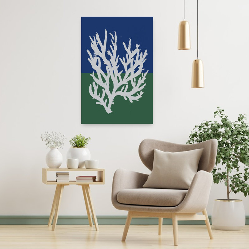 White Coral Silhouette by Treechild - Wrapped Canvas Print, 91.44 cm H x 60.96 cm W