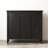 Modern Black Solid Wood Accent Cabinet