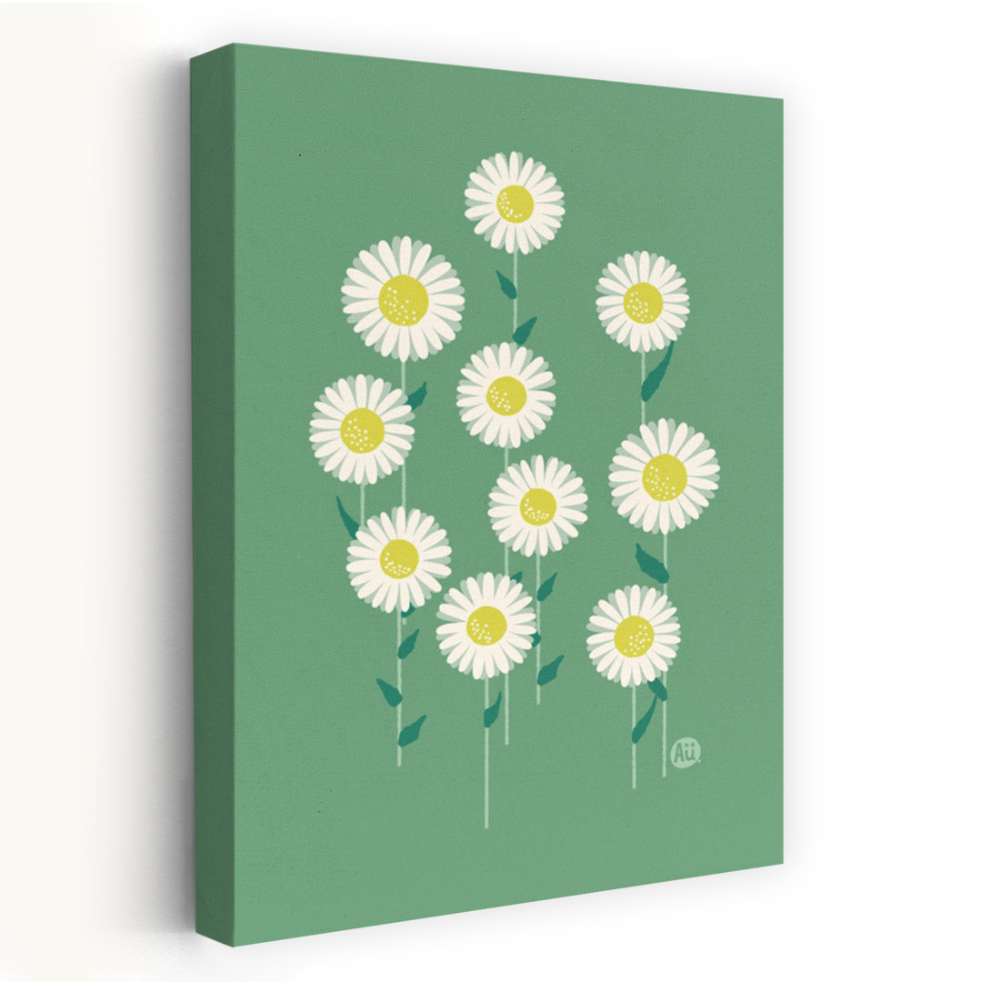 Contemporary Art Abstract Contemporary Daisy Nature Flower Wall Art