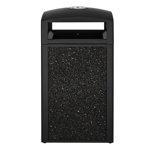 40 Gallon Steel Outdoor Commercial Trash Can with Ash Tray Lid