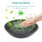 Bathroom Artistic Tempered Glass Vessel Bathroom Sink With Black Faucet And Pop-Up Drain