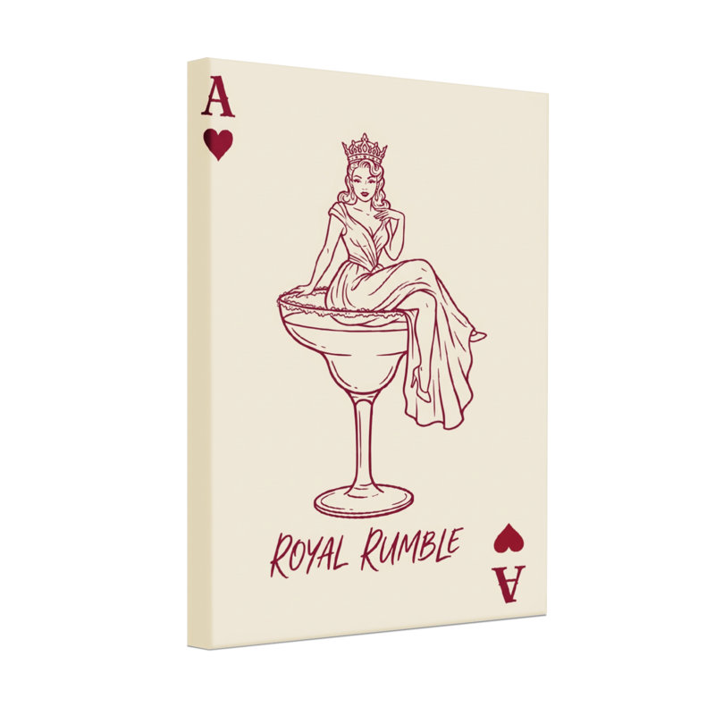 Fashion Queen royale en verre à cocktail, H 18 po x l 12 po
