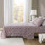 Ensemble de 4 draps 100% coton flanelle rouille à motif floral de luxe pour des hauteurs de matelas de 18 po. Douceur de qualité supérieure.