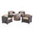 Dark Brown/Light Gray Frame / Beige Cushion is out of stock selected