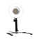 8-inch Desktop Studio Ring Light with Phone Stand, Remote, Swivel LED Makeup Mirror and Lights
