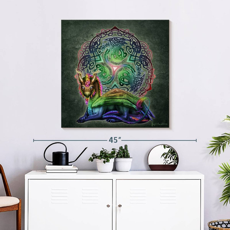 Dragon totem Kelan Celtique, H 30 po x l 30 po