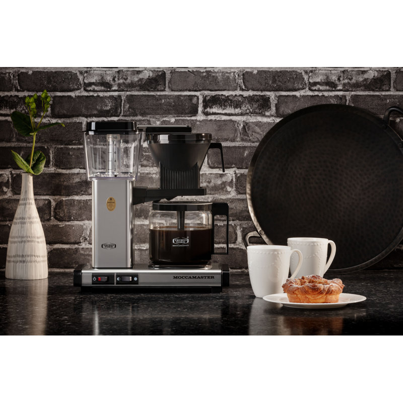 Cafetière 10 tasses Moccamaster, Argent poli