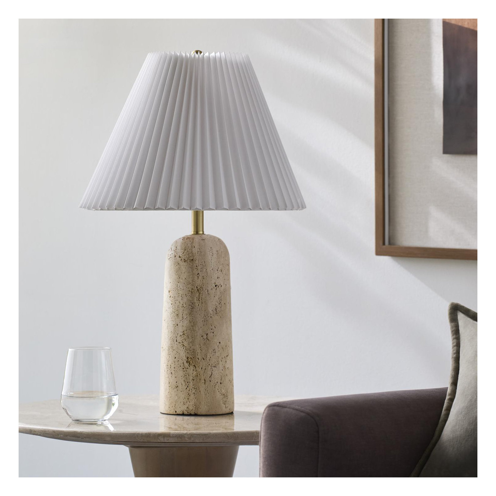Galey Alix x Livabliss Autumn Laurel Accent Table Lamp, 22" H x 16" W x 16" D
