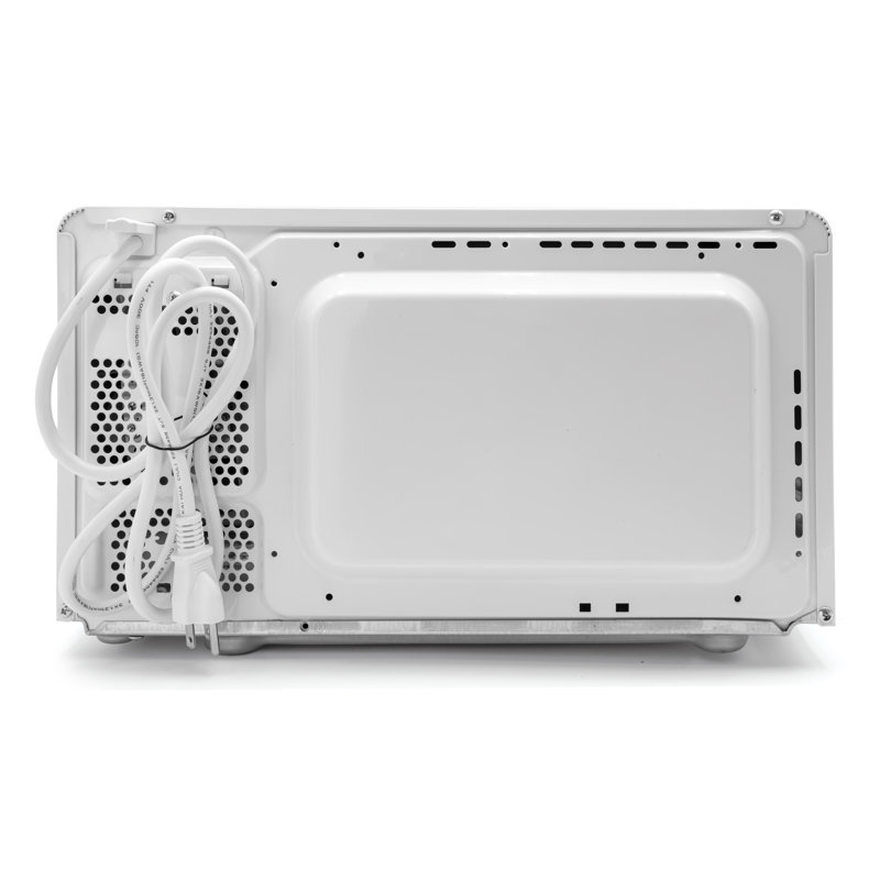 Nostalgia Retro 0.7 cu ft. 700 - Watt Countertop Microwave & Accessory Bundle, White