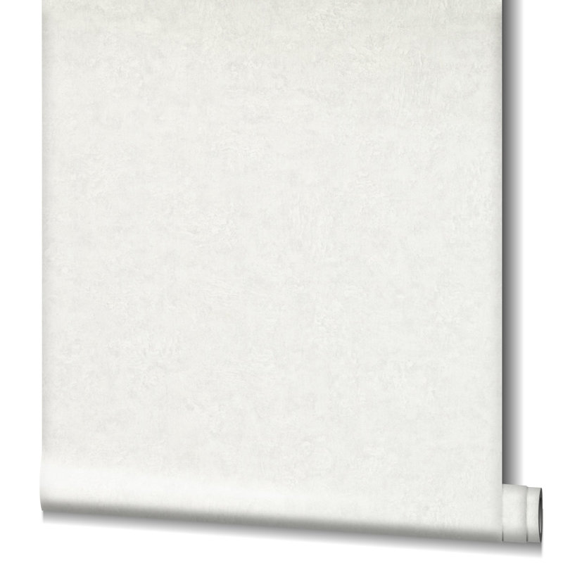 Rouleau de papier peint texturé Kumano, Blanc / Blanc
