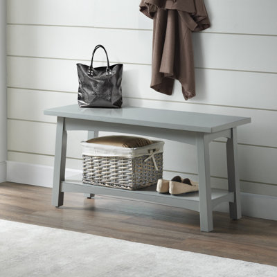 Craftsbury Storage Bench, Gray