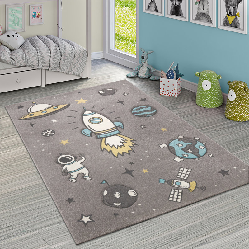 McCall Shag Grey Rug, Rectangle 140 x 200cm