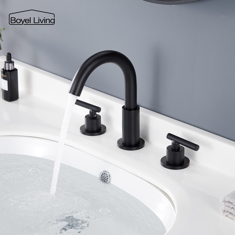 Robinet de salle de bain à large entraxe