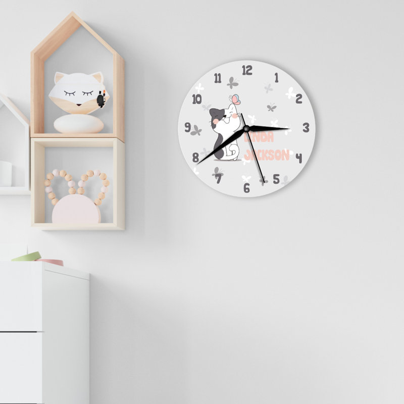 Wood Wall Clock, Yes
