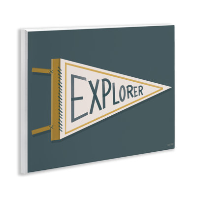 Explorer Retro Pennant Wall Plaque, design by House Fenway