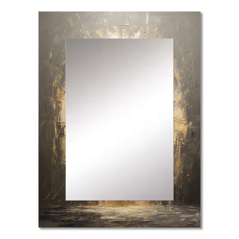Zen Meditation Position - Meditation Unique Wall Mirror, Traditional Mirror, Printed Metal Art, 32" x 24"