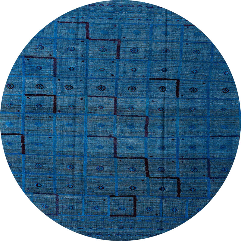 Abstract Indoor Rug, Round 4'