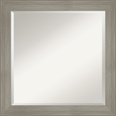 Grand Narrow Beveled Framed Wall Mirror