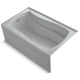 Mariposa 60" x 36" Alcove Soaking Acrylic Bathtub