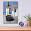 Breakwater Bay «Blue Boat On Deck» par Zhen-Huan Lu, art mural en verre acrylique-1809641791