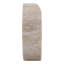 Statue circulaire sculptée en marbre poli pour la décoration du salon - Objet décoratif moderne pour la maison - 25 cm, couleur beige