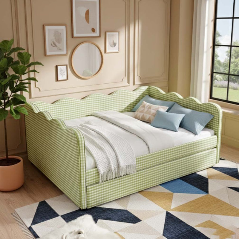 Lit de jour double, Lit gigogne simple, Vert