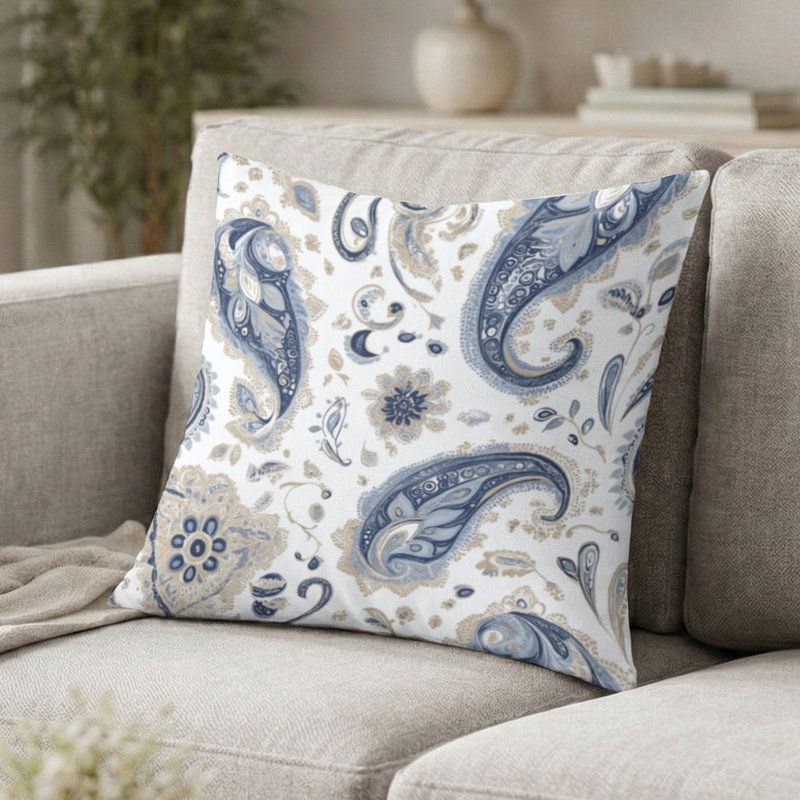 Coussin French French Accent, H 16 po x l 16 po