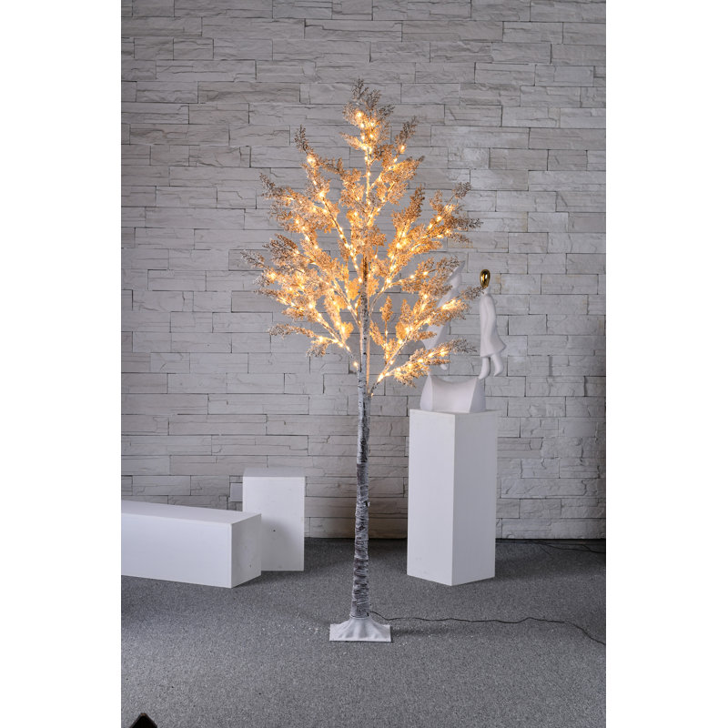 Arbre à fleurs artificielles 6 ", Blanc