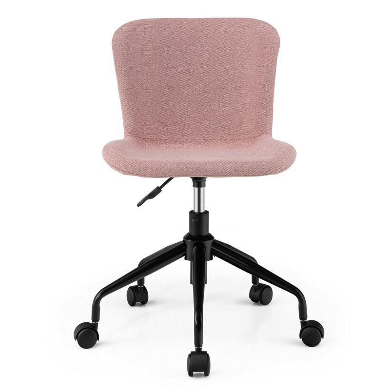 Jemy Linen Task Chair, Pink