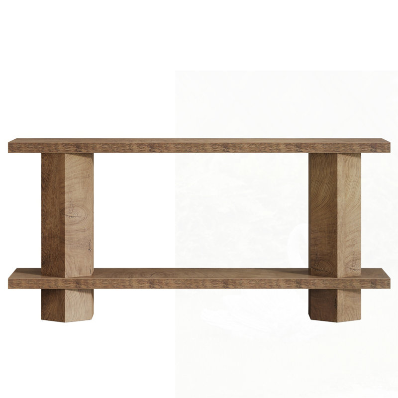 Farmhouse Console Table, Brown