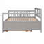 Lit de jour en bois avec lit gigogne simple