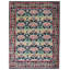 8X8 Square Black William Morris Machine Washable Area Rug with Built-in Padding Non-Slip Backing-1195731692