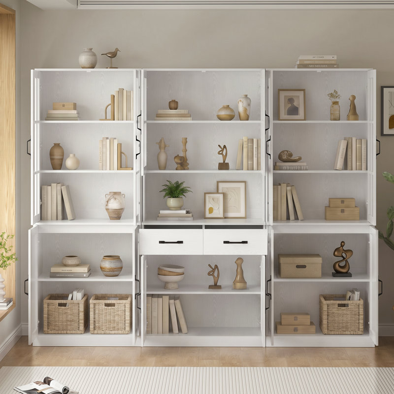 Drawers Bookcase, White
