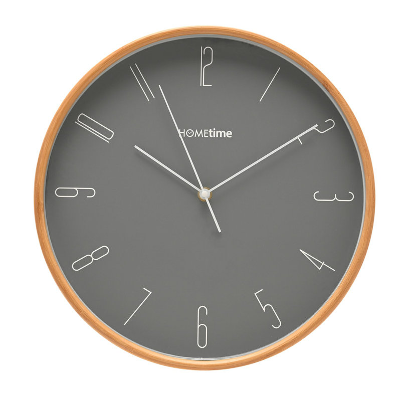 Wall Clock, Gold/Grey