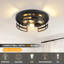 Plafonnier encastré noir 3 lumières 3 lumières pour chambre à coucher / salon (noir mat)-1118143966-1118143967