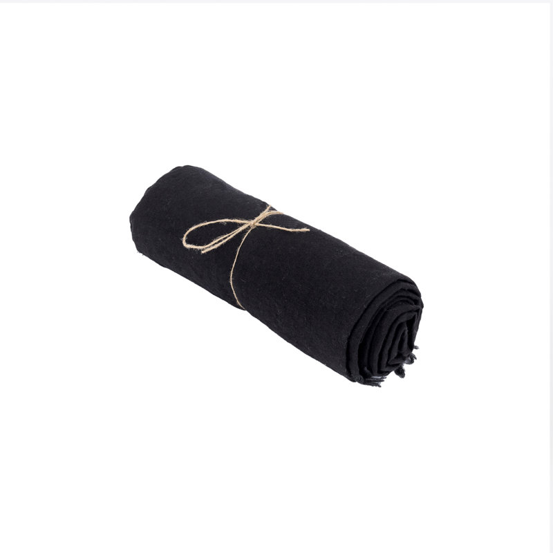 The Linen Tablecloth - 150x150, Black