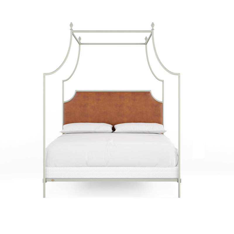 337 Flying Arch Canopy Bed | Complete Canopy, King, Sage Green/Copper