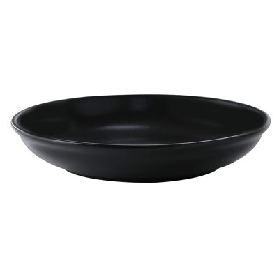 GET Bol coupe en porcelaine haute résistance, 52 onces, noir (ensemble de 12)