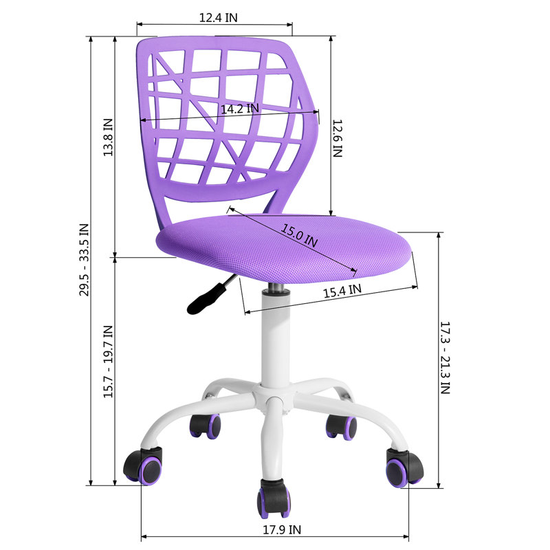 Mesh Office Chair, Purple