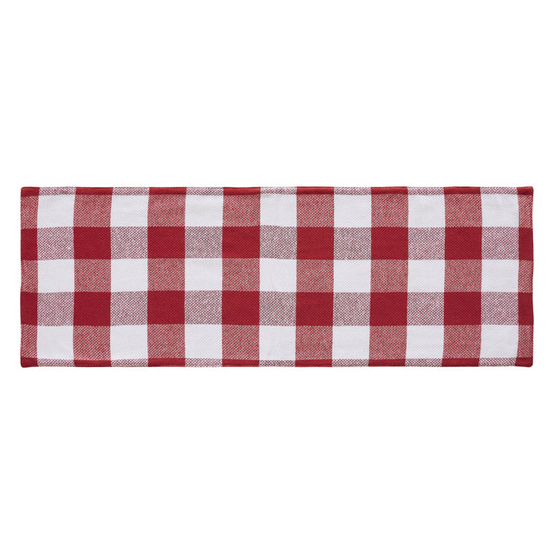Annie Buffalo Check Rectangle Cotton Table Runner, 36" x 12"