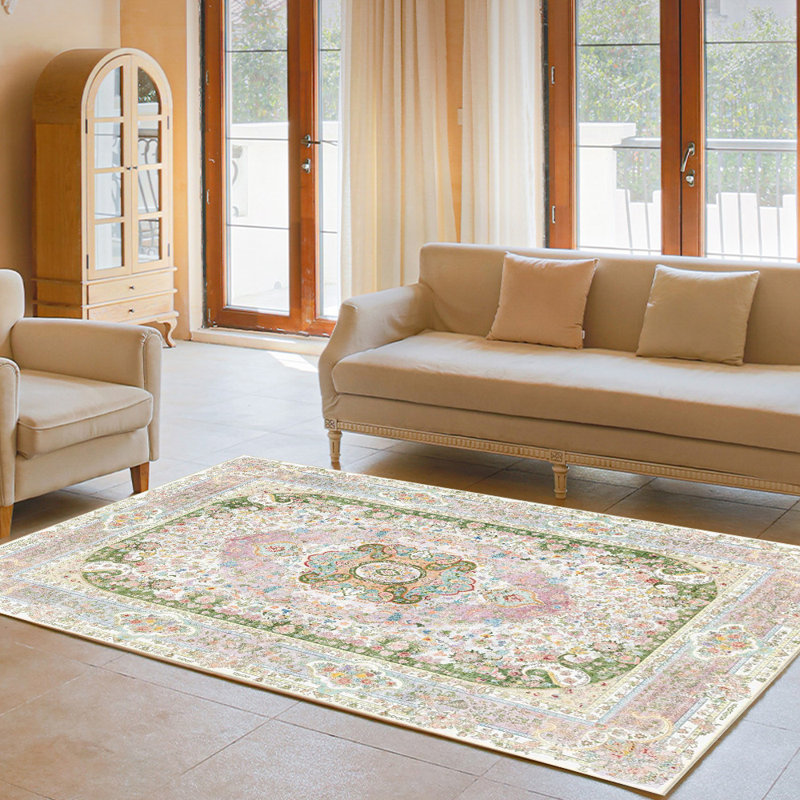 Tapis rétro, antidérapants, lavables, tapis Boho, Rectangle 6 pi x 9 pi