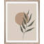 Botanical Leaf Abstract Scandi - Single Picture Frame Print-1263331796-1263331797