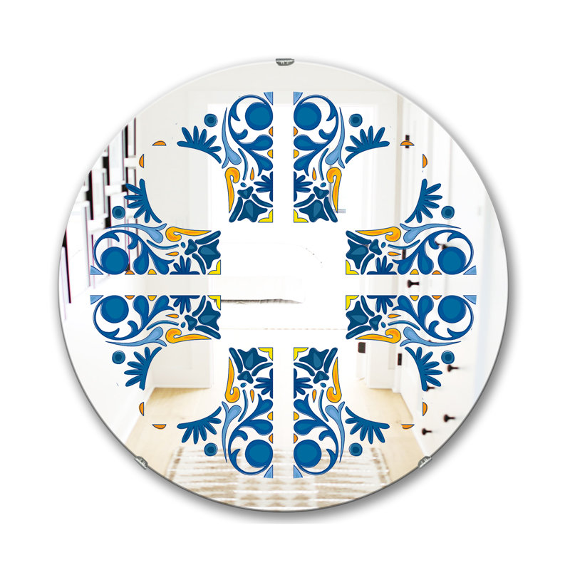 Miroir d'appoint Tiles Bohemian and Eclectic, H 23,6 po x l 23,6 po