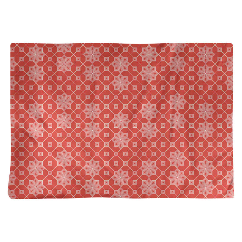 Napperon en coton 18 po Classic Lattice, Rouge