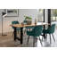 Kaytrin Acacia Solid Wood Top Metal Base Dining Table-1516750373
