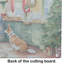 Planche à découper en verre Corgi Christmas Cookies