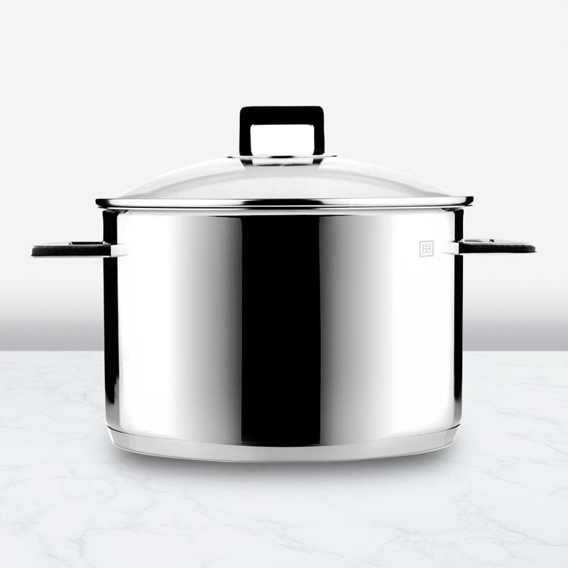 Marmite de cuisine en acier inoxydable avec couvercle clapier de cuisine urbane, H 4,5 po x l 6,2 po