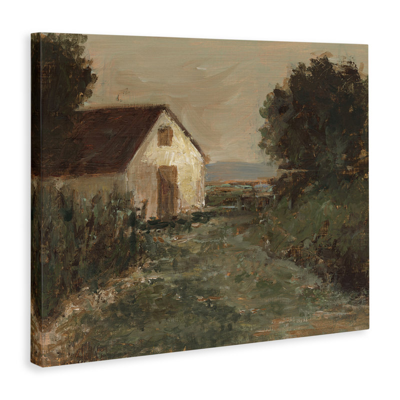 Art mural sur toile Traditional Cottage par Sea par Ethan Harper, H 30 po x l 40 po